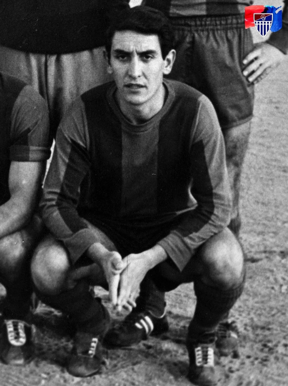 Jaime Rodríguez Gómez, en su etapa como futbolista de la Gimnástica Segoviana, en una imagen perteneciente al archivo recopilado por el fotógrafo Juan Martín.