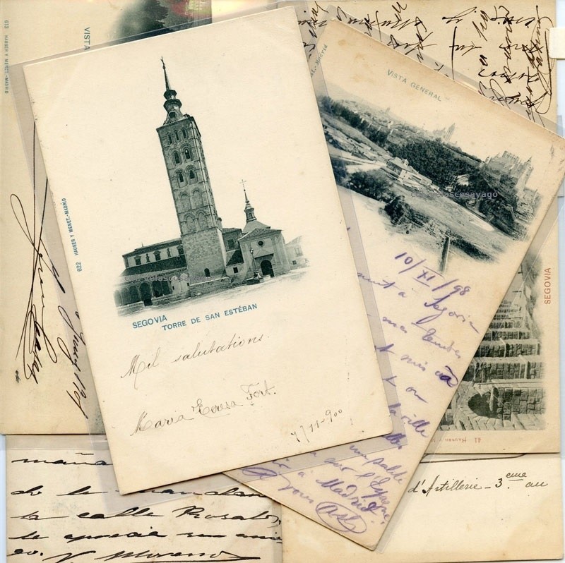 Postales editadas por Hauser y Menet sobre Segovia, editadas antes de 1905.