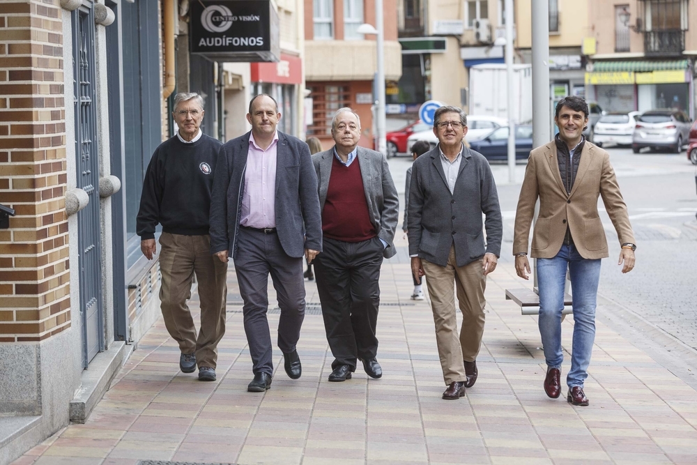 Los candidatos por Segovia de UP, PSOE, Cs, PP y Vox.