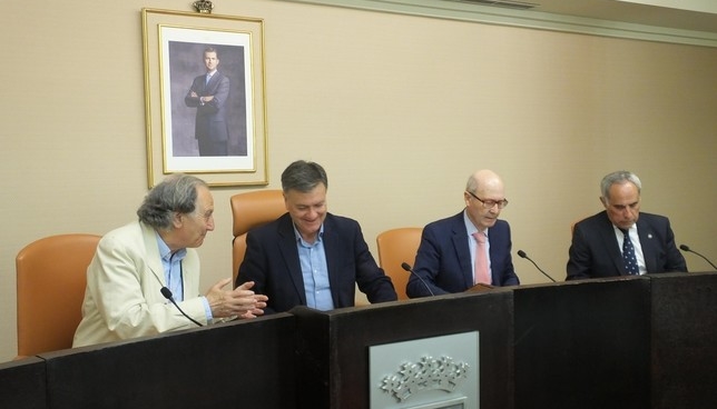 Desde la izquierda, García Gil, Vázquez, Acebo y González Herrero