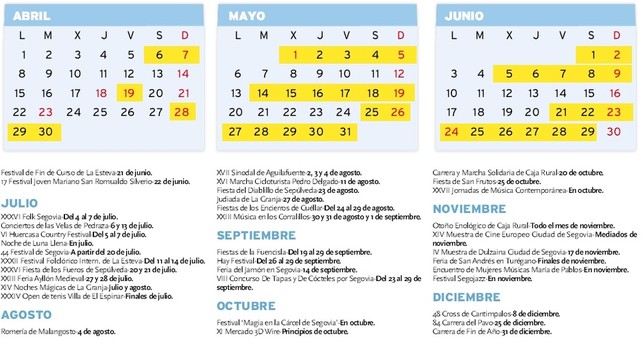 Agenda de 2019 en Segovia: Machado será protagonista