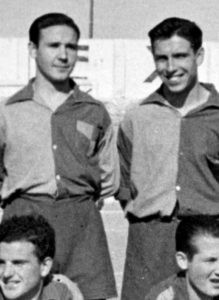 Antón junto a Mariano Gutiérrez 'Chocolate', el 21 de marzo de 1955.