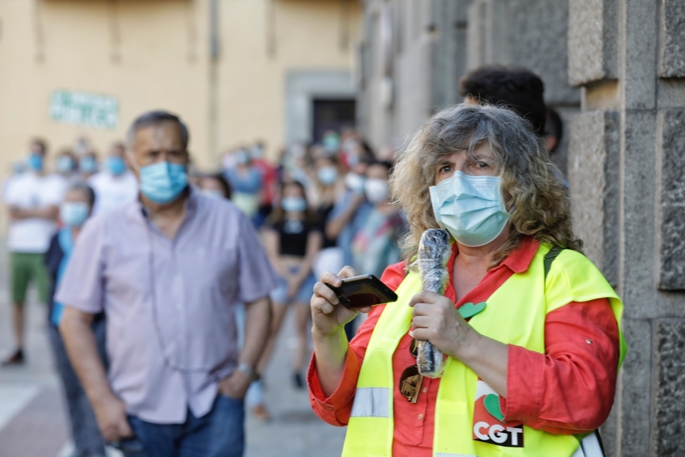 Masiva protesta por las carencias sanitarias en Segovia