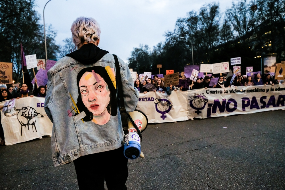 Manifestación del 8M (DÁ­a Internacional de la Mujer) en Madrid a 8 de marzo de 2020  / JESÚS HELLÁ­N   EUROPA PRESS