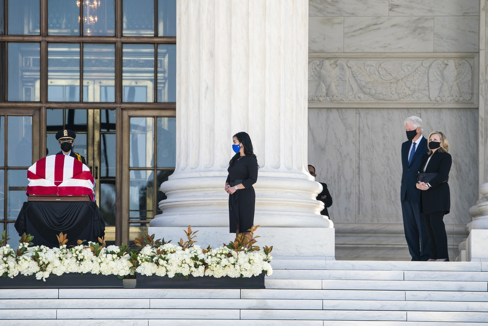 Late Justice Ginsburg lay in repose at the US Supreme Court  / JIM LO SCALZO
