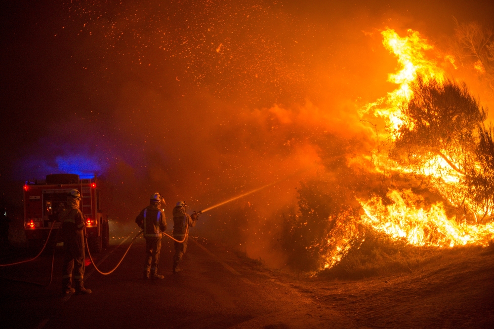 Más de 2.250 hectáreas quemadas por el fuego en dos dÁ­as negros en Galicia
