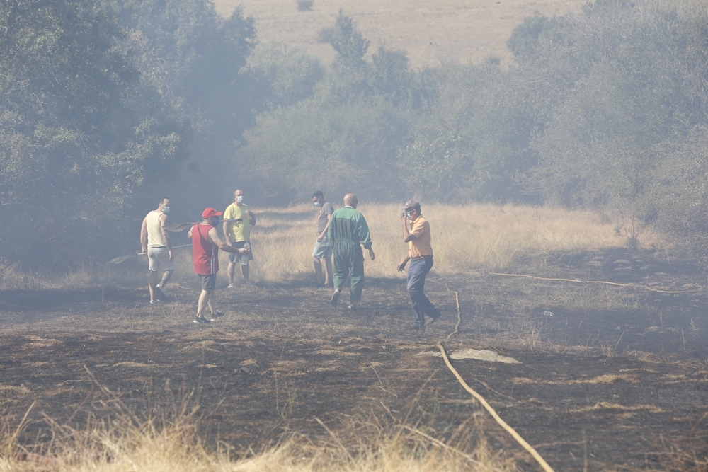 Incendio simultáneos en San Cristóbal y Los Huertos  / El Día de Segovia