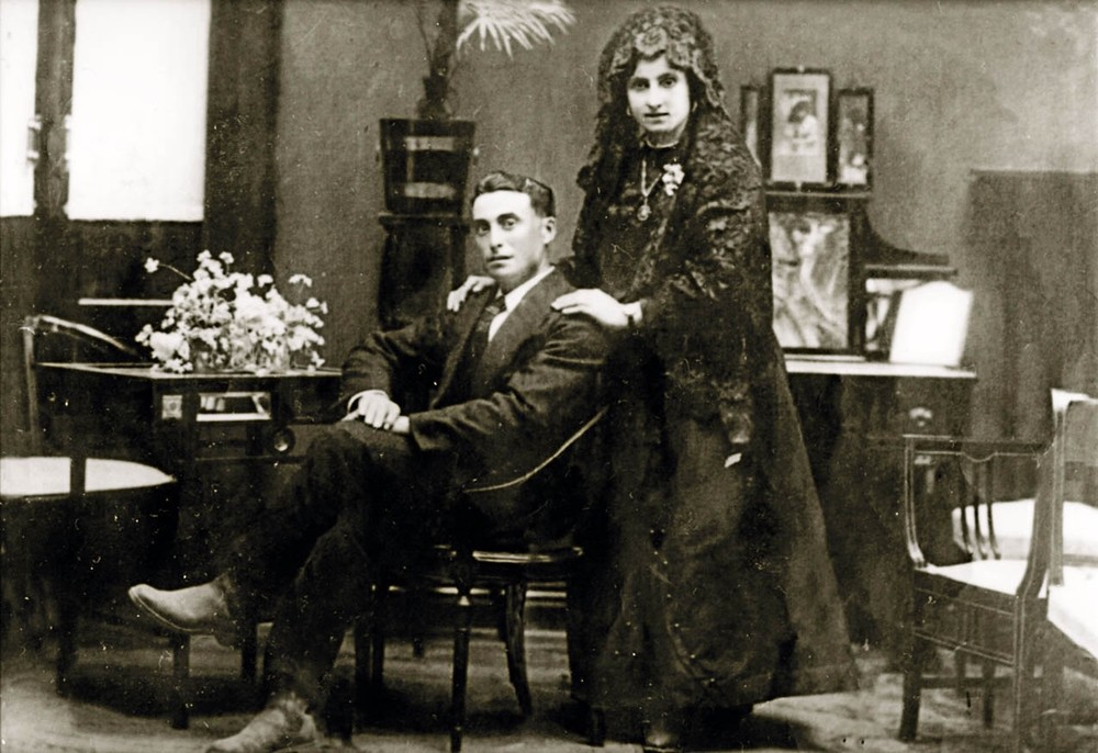 Enrique Arribas y Francisca Garrido, en una imagen de 1919.