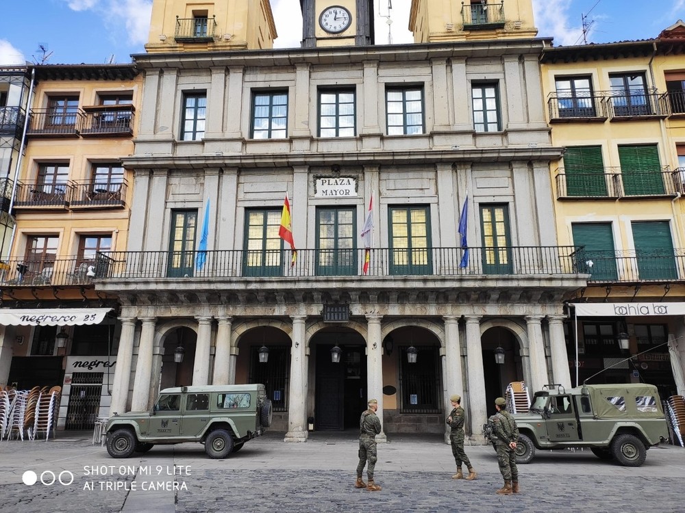 El Ejército mantiene labores de reconocimiento en Segovia