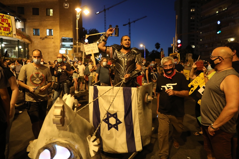 Anti-Netanyahu protest in Jerusalem  / ABIR SULTAN