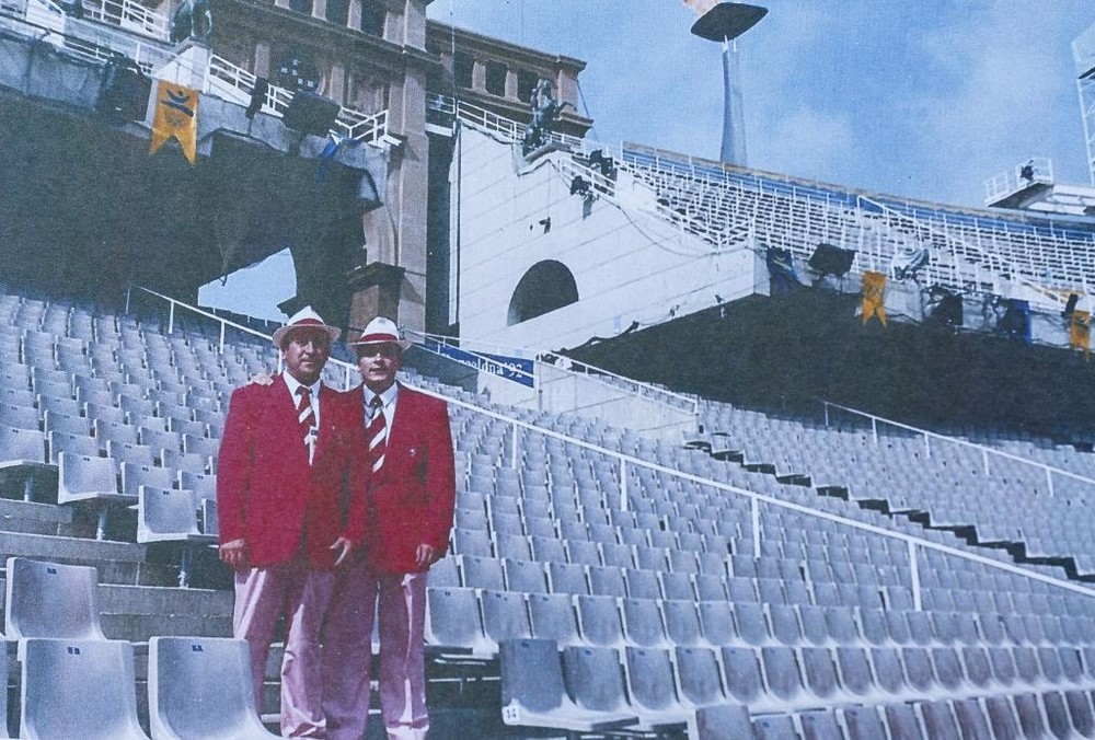 En el Estadio Olímpico de Montjuic durante los Juegos de Barcelona 92.