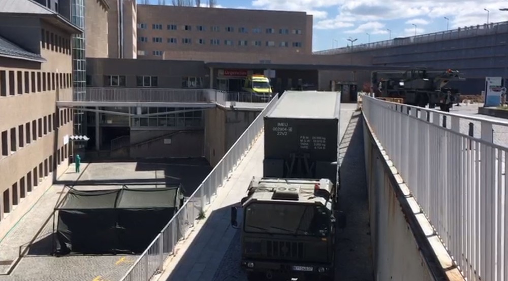 El Ejército monta el hospital de campaña