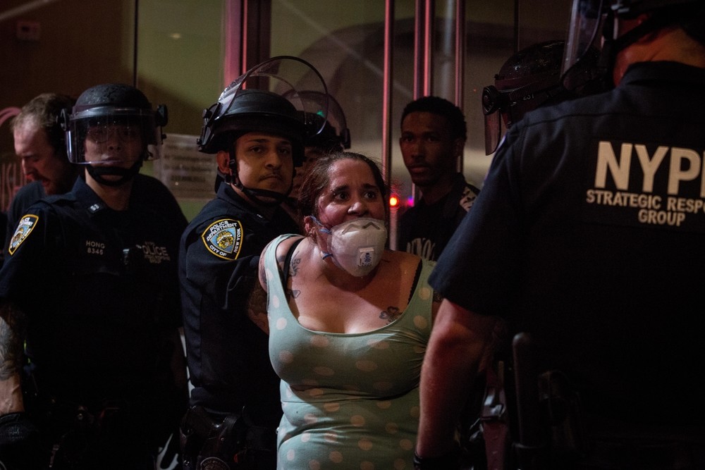 Choques entre manifestantes y Policía en Nueva York
