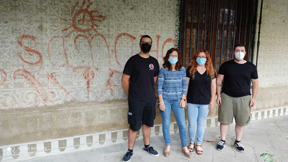 Finaliza restauración del esgrafiado del Torreón de Lozoya