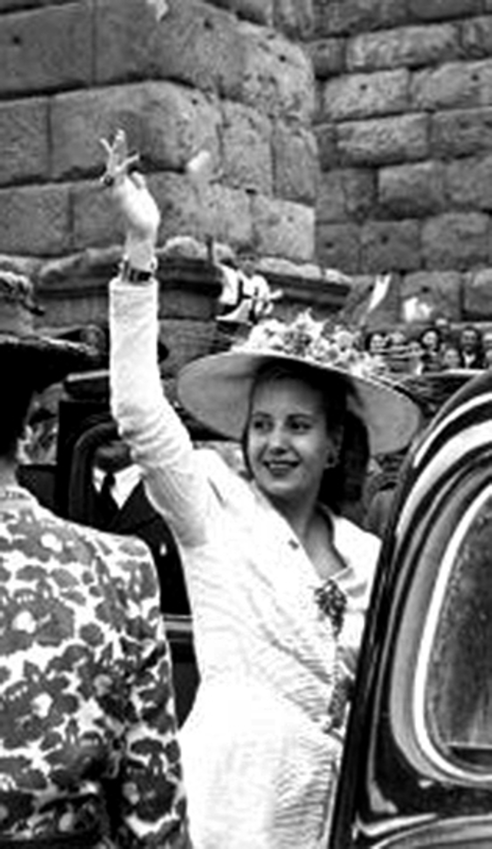 Eva Perón, en una de las imágenes de la exposición que acoge el Museo Rodera-Robles.