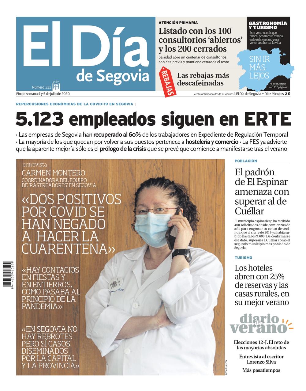  Un repaso a la pandemia en Segovia a través de las portadas de El Día  / DS