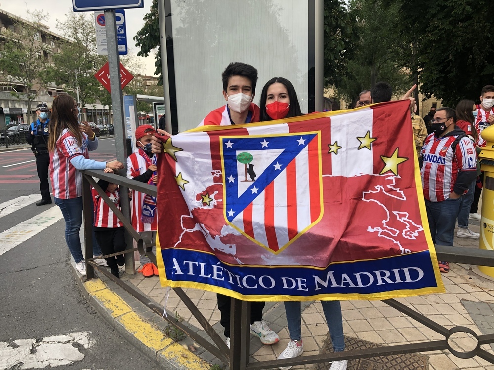 Celebración en Segovia del título de Liga del Atlético