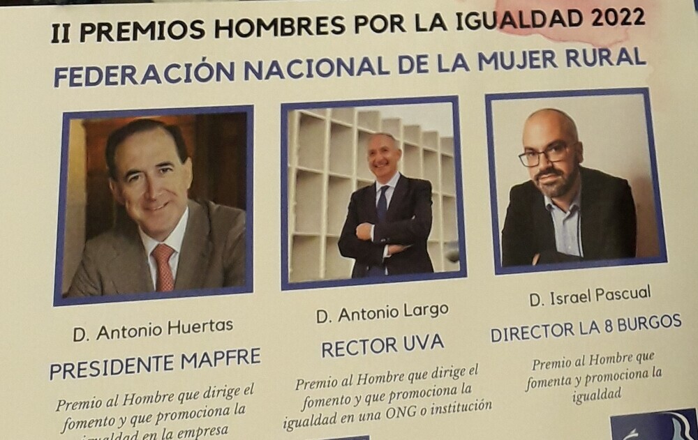 Mapfre, la UVa y La 8 Burgos, premios Hombres por la igualdad