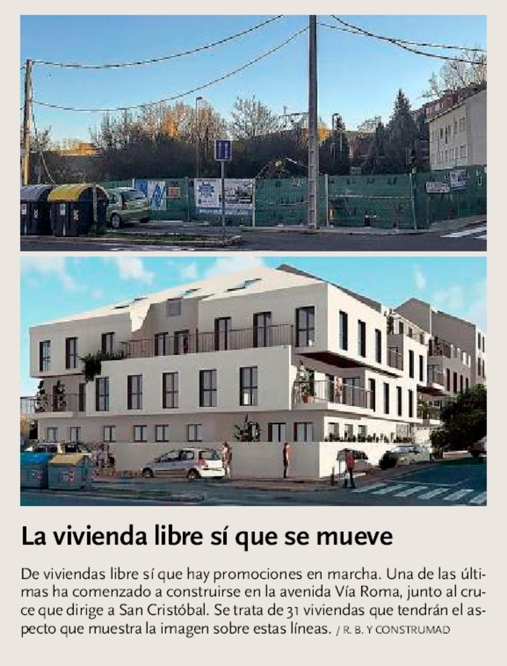 La construcción de VPO en Segovia lleva paralizada desde 2013