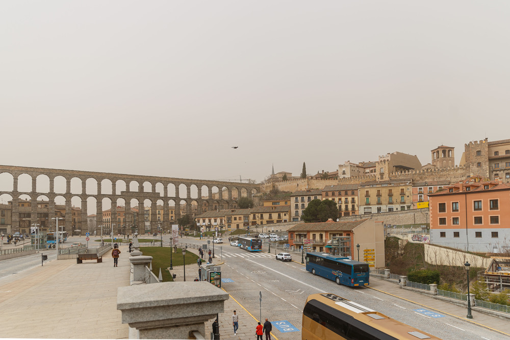 Calima y polvo sobre Segovia  / ICAL