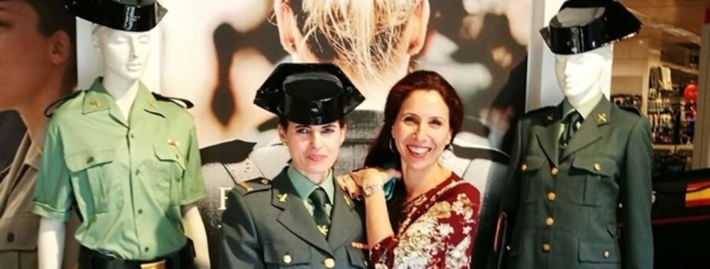 Carmen Carbajal, a la izquierda, junto con María del Pilar Cascales 