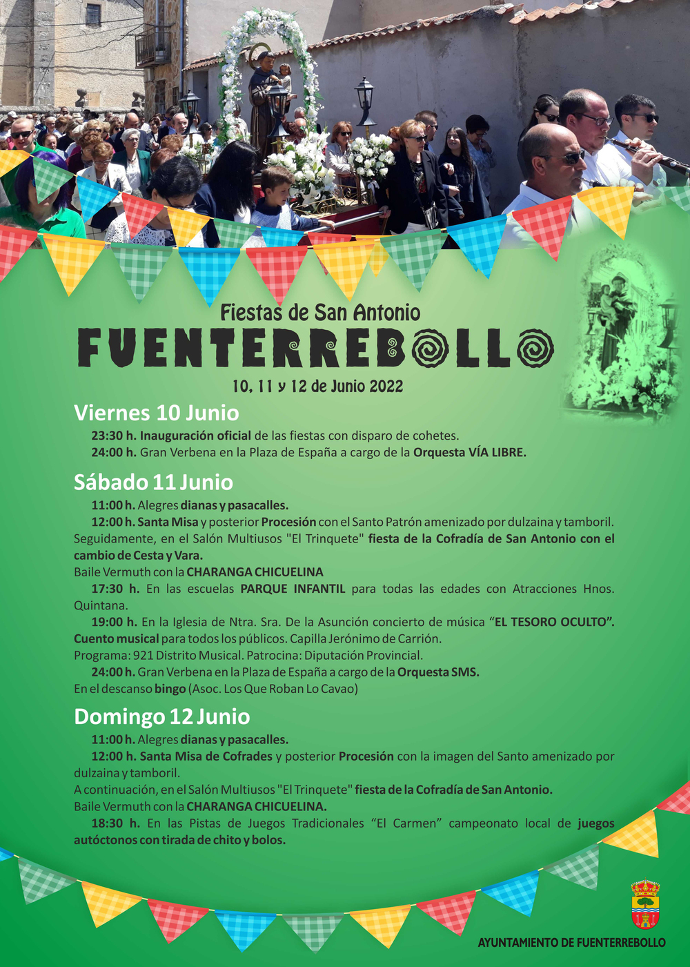 Fueterrebollo celebra las fiestas en honor a San Antonio