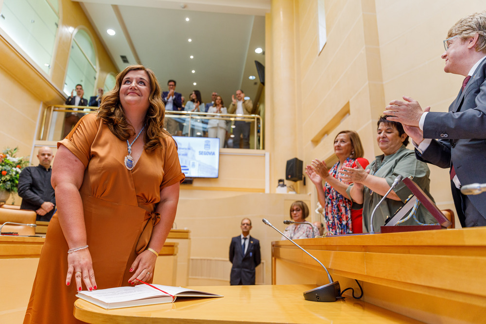 Pleno de elecci?n y proclamaci?n de la nueva alcaldesa de Segovia  / @NACHO VALVERDE