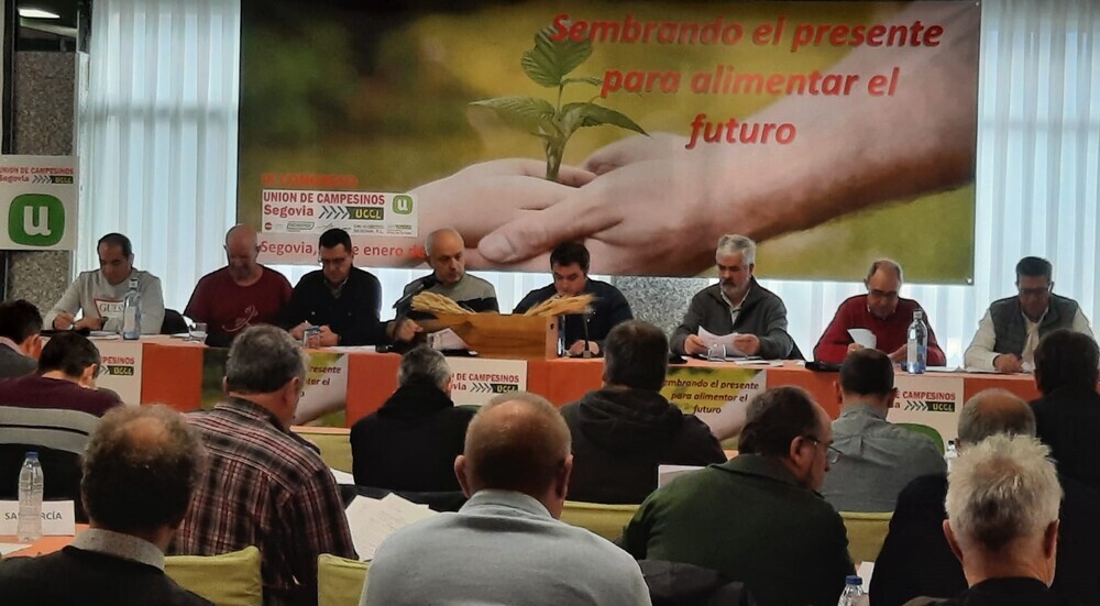 Un momento de la celebración del IX Congreso de Unión de Campesinos de Segovia-UCCL