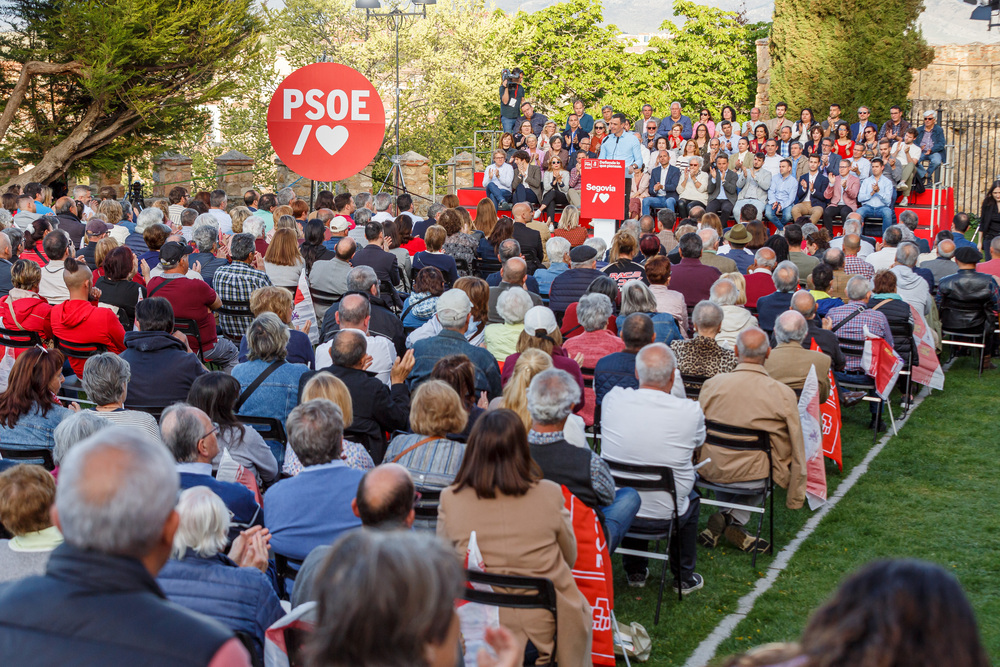 El secretario general del PSOE apoya la candidatura del PSOE a la Alcald?a de Segovia  / NACHO VALVERDE