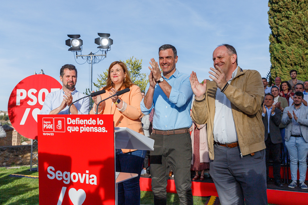 El secretario general del PSOE apoya la candidatura del PSOE a la Alcald?a de Segovia  / NACHO VALVERDE