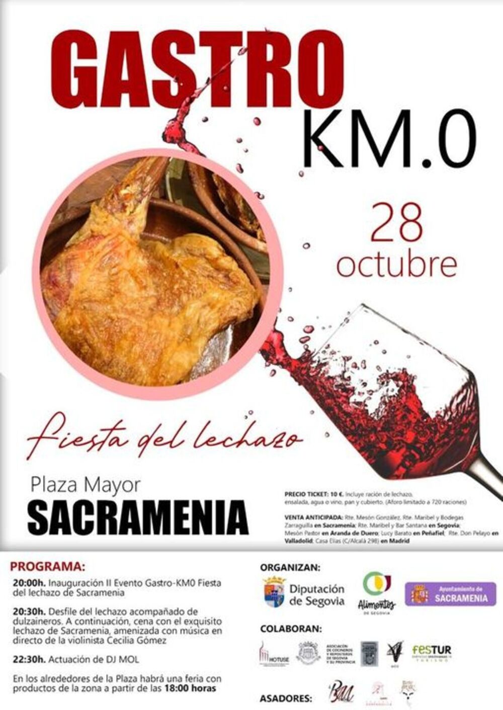 Sacramenia acoge el 28 de octubre la fiesta del lechazo 