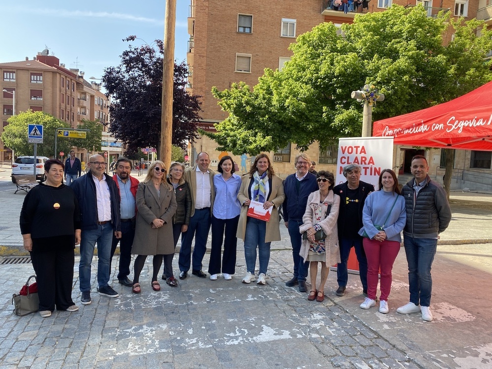 La secretaria de Igualdad del PSOE apoya a Martín en Segovia