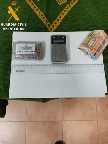 Detenido en Villacastín por llevar 105 gramos de hachís