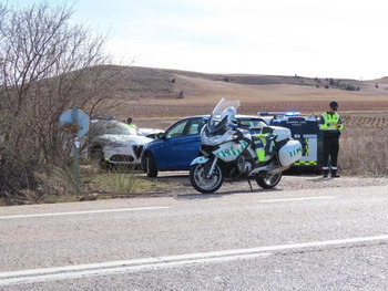 Muere un motorista en la N-122 en Burgos