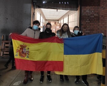 Segovia realiza el primer envío solidario a Ucrania