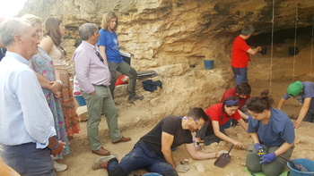 Quinta campaña de excavaciones en el Abrigo de San Lázaro