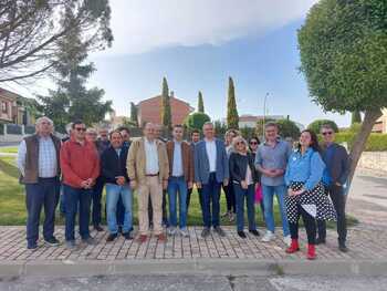 Javier Izquierdo traslada su apoyo a Fraile (PSOE) en Cuéllar