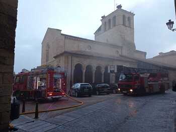 La iglesia de la Trinidad sufre un incendio de madrugada