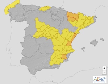 Alerta amarilla en Segovia por lluvias y tormentas