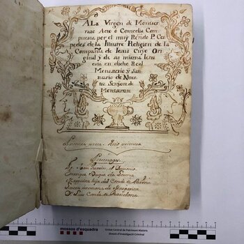 Recuperan un manuscrito teatral del S. XVII robado en 1981