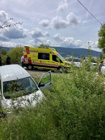 Dos heridos en un accidente en la Carretera del Molino