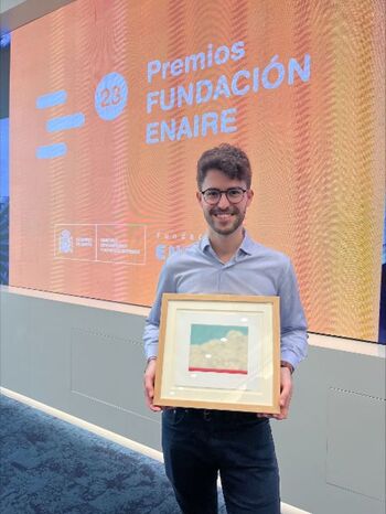 Alejandro Pastor recibe el premio 'Espacio' de  Enaire