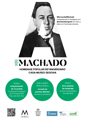 Segovia homenajea a Machado en el 85 aniversario de su muerte